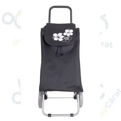 Carucior cumparaturi X 120 FLORICICA, capacitate incarcare 28 kg, volum 51 l, negru