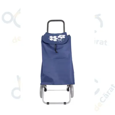Carucior cumparaturi X 120 FLORICICA, capacitate incarcare 28 kg, volum 51 l, albastru