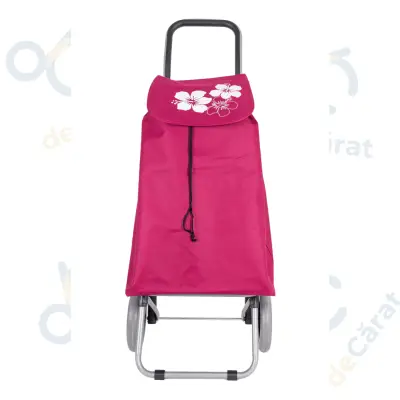 Carucior cumparaturi X 120 FLORICICA, capacitate incarcare 28 kg, volum 51 l, ciclam