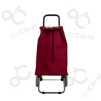 Carucior cumparaturi X 120 FLORICICA, capacitate incarcare 28 kg, volum 51 l, rosu