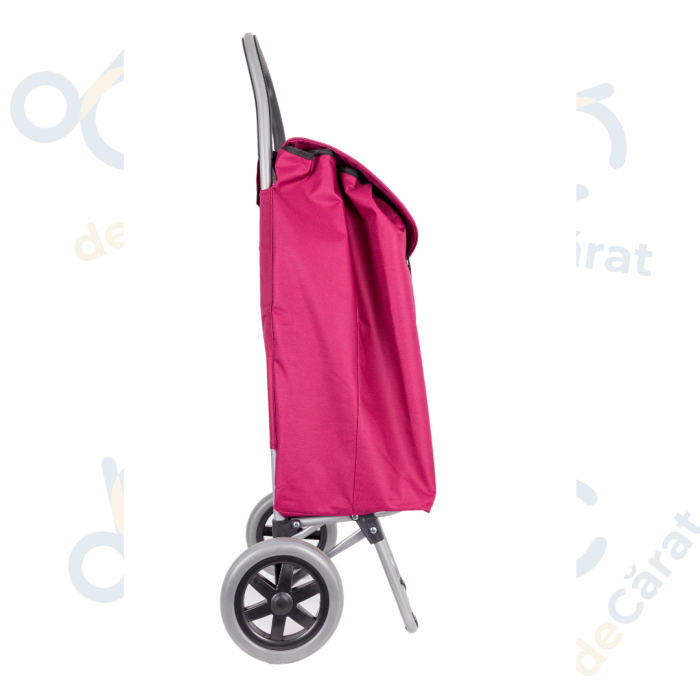 Carucior cumparaturi X 120 FLORICICA, capacitate incarcare 28 kg, volum 51 l, rosu