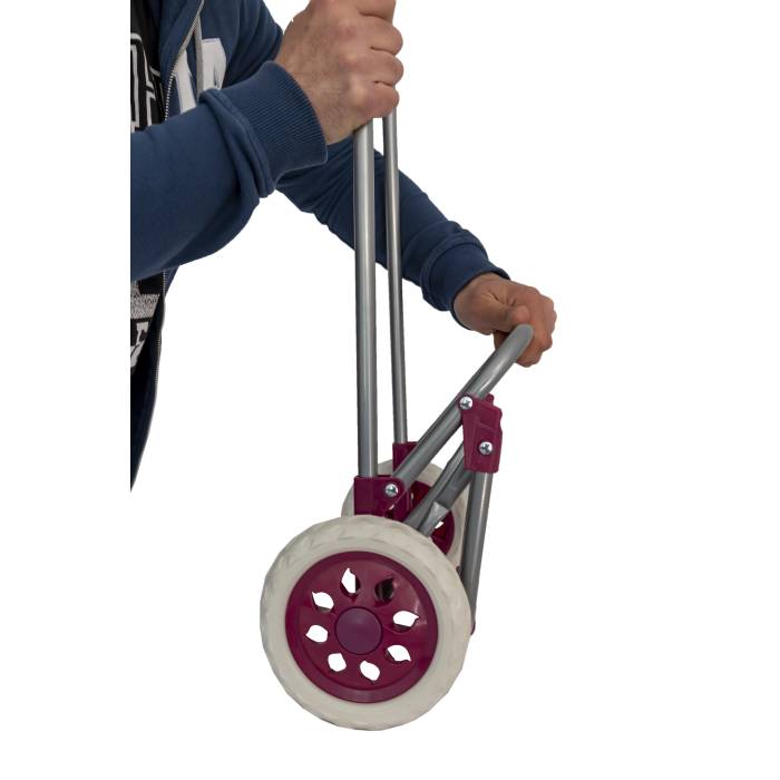 Carucior cumparaturi X 50 COLORAT, capacitate incarcare 15 kg, volum 32 l, rosu