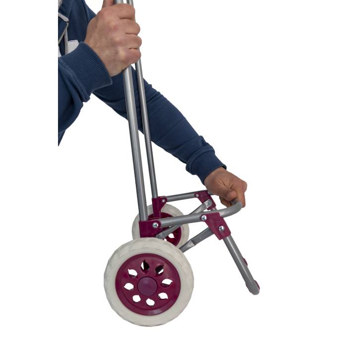 Carucior cumparaturi X 50 COLORAT, capacitate incarcare 15 kg, volum 32 l, rosu