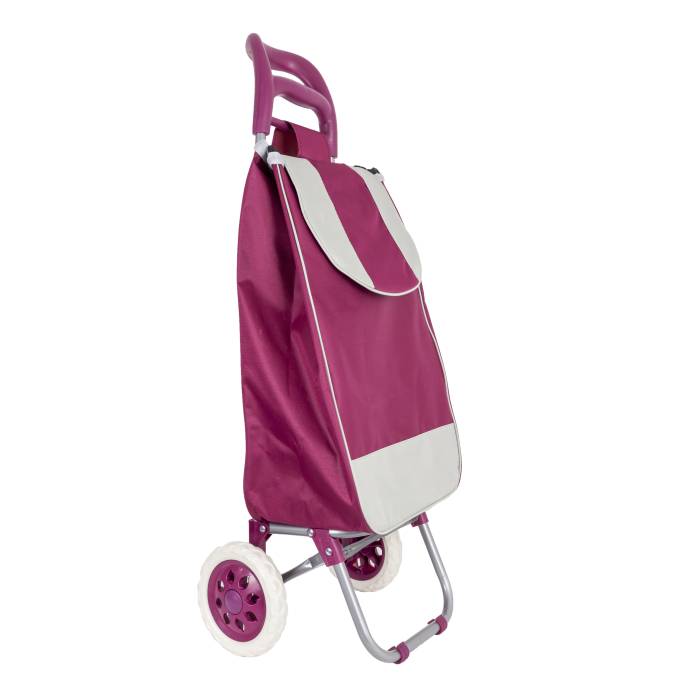 Carucior cumparaturi X 50 COLORAT, capacitate incarcare 15 kg, volum 32 l, rosu