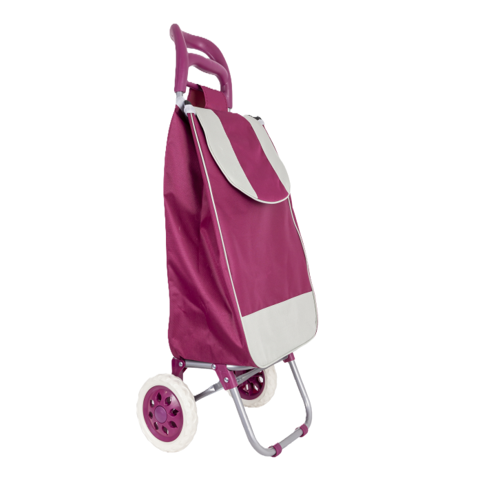Carucior cumparaturi X 50 COLORAT, capacitate incarcare 15 kg, volum 32 l, rosu