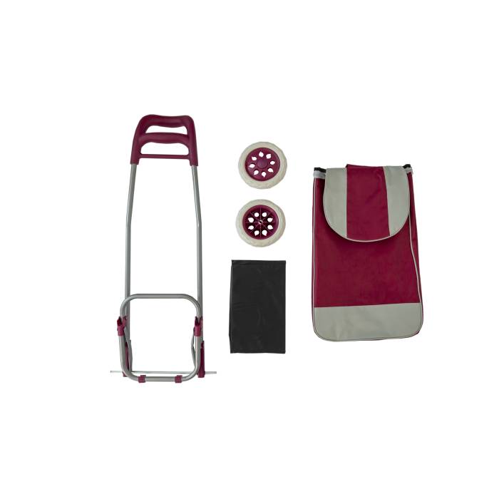 Carucior cumparaturi X 50 COLORAT, capacitate incarcare 15 kg, volum 32 l, negru