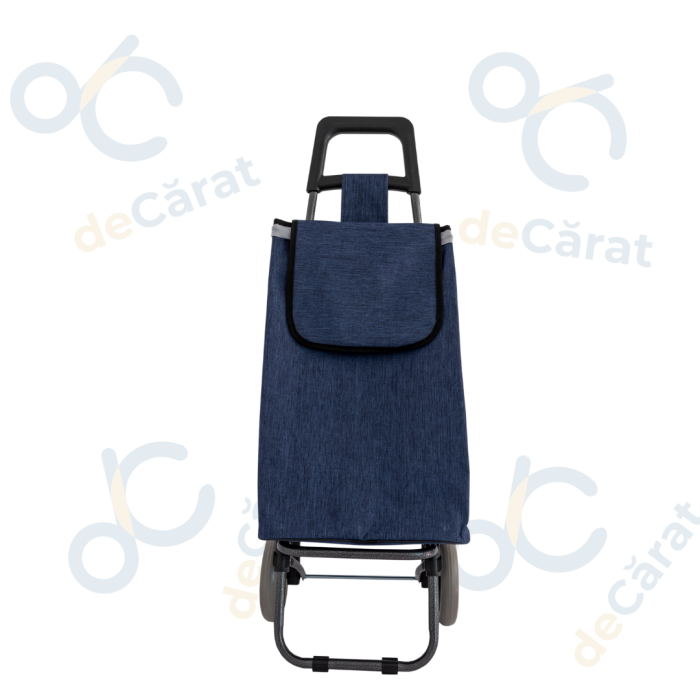 Carucior cumparaturi X 100 FLEXIBIL MARE, capacitate incarcare 15 kg, volum 40 l, albastru